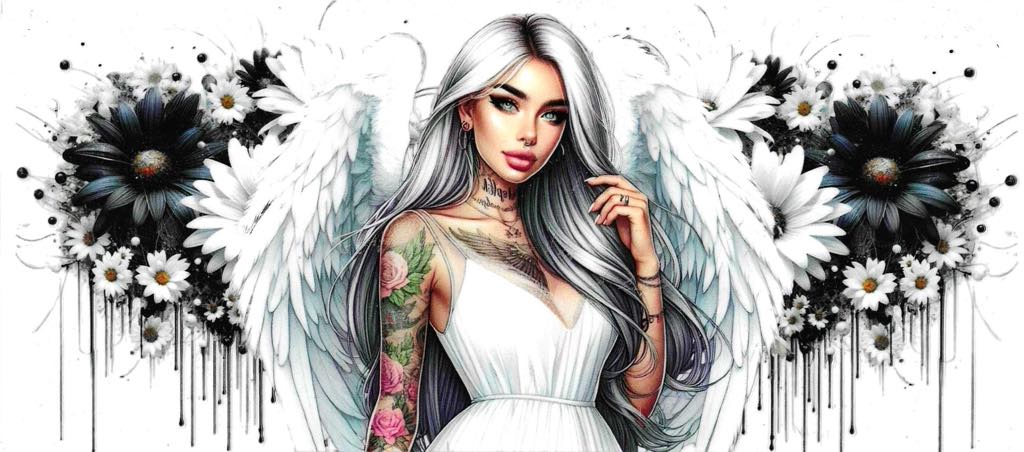 Angel Tattoo Girl