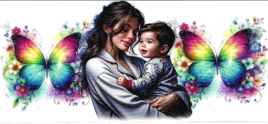 Brunette Mother & Child