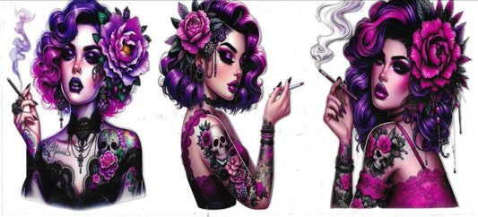 Purple Tattoo Girl