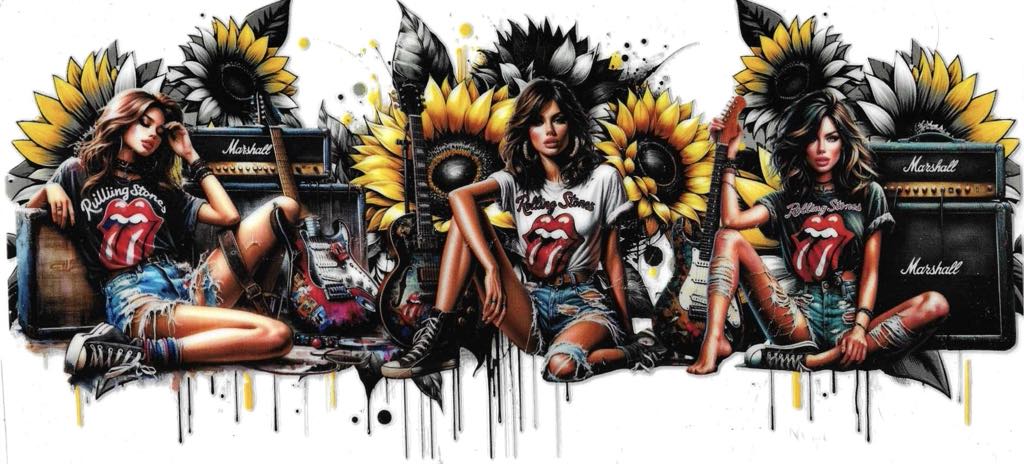 Rolling Stones Tattoo Girl