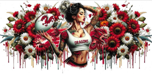 St George Dragon Tattoo Girl