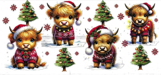 Xmas Highland Cow